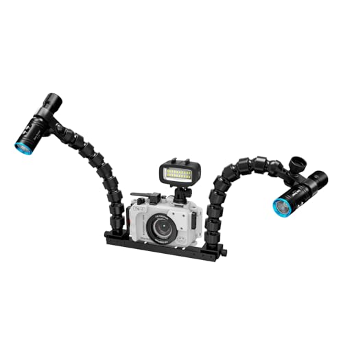 Underwater Camera Tray, Dual Handle Stabilizer, 7-13 Inch Adjustable Width, Compatible with Seafrogs Housing (YH-TS2) YH-TS2