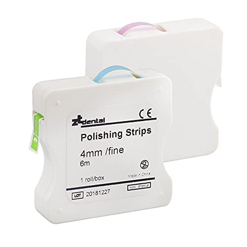 [Australia - AusPower] - Dental Polishing Strips | Abrasive Finishing 4mm x 6M for Interproximal Teeth Cleaning Care | Whitening, Deep Sanding and Grinding (Pink) Pink 