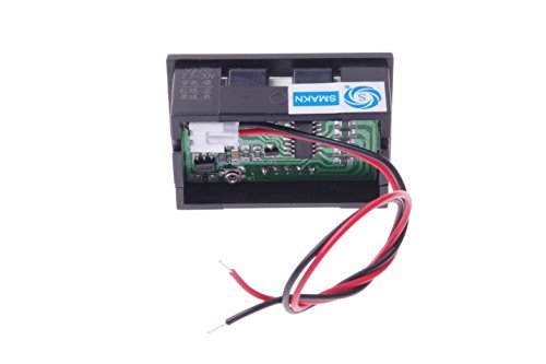 [Australia - AusPower] - SMAKN 2 Wire Green Dc 4.0-30v LED Panel Digital Display Voltage Meter Voltmeter 