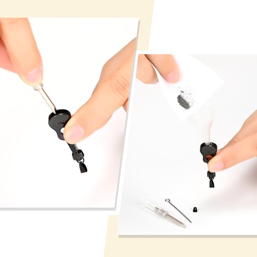 Oinsi Guitar Urn Necklace for Ashes Cremation Pendants Jewelry Ashes Holder Memorial Urn Necklace Cremation Jewelry for Human with Filling Kits Black