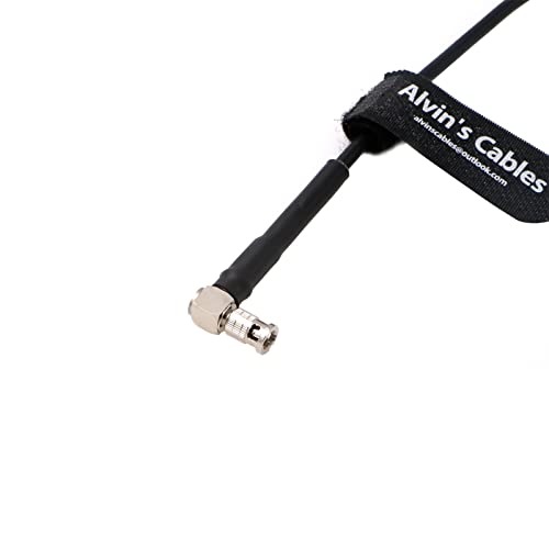 Alvin's Cables Micro-BNC Male Right-Angle to BNC Male 6G HD SDI Coaxial-Cable for Blackmagic-Video-Assist 75 Ohm 50cm right angle micro bnc