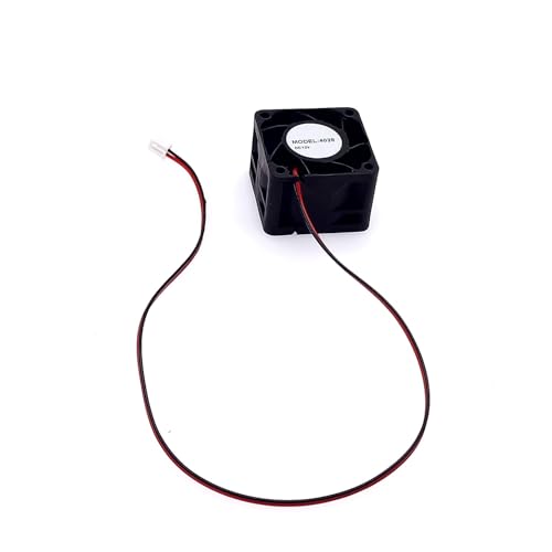 JZK 40 x 40 x 28 mm DC 12 V Mini Cooling Fan 40 mm with 2-Pin Plug, 15000 rpm, 0.27 A, 4028 Ball Bearing Small Brushless DC Fan 4 cm for Cooling or Ventilation, 3D Printer Fan