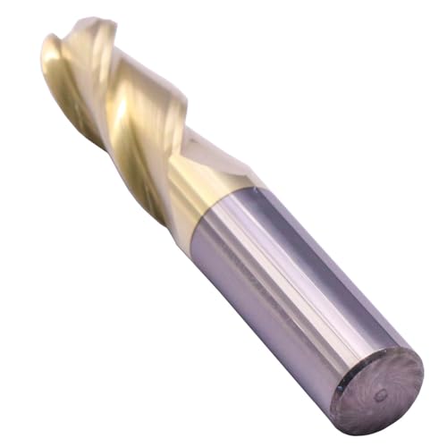 BestParts 1/2 inch 3-flute ball nose solid carbide end mill for aluminum, ZrN coated