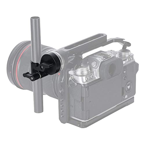 NICEYRIG M6 Thread Rosette Mount to 15mm Single Rod Clamp Compatible with DSLR Camera Rig Railblock Support System - 428