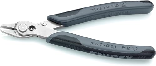 Knipex 78 03 140 ESDSB Electronics"Super-Knips" Dissipative Cutter in Blister Packaging, Multi-Colour, 140 mm | With multi-component sleeves 140 mm 140 cm Multicoloured