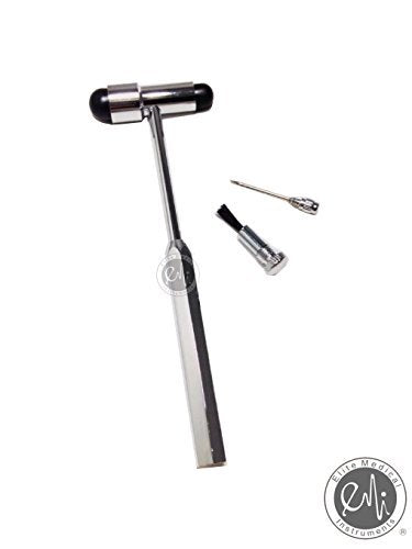 [Australia - AusPower] - EMI Professional 2-Piece Set: Black Buck and Taylor Reflex Hammers for Comprehensive Neurological Examinations - Perfect for Doctors, Nurses, and Medical Professionals to assess reflex testing 