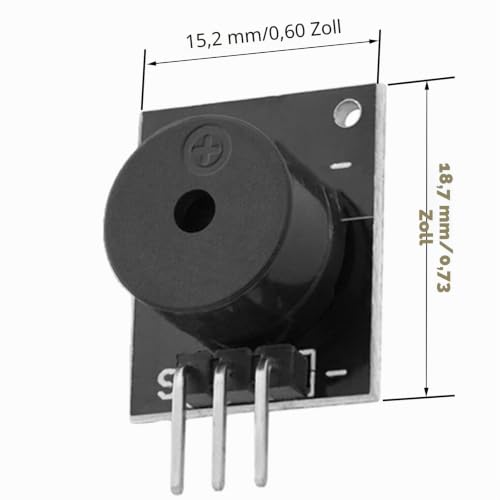 Gerui 16 x KY-006 Passive Piezo Buzzer Alarm Module Compatible | With Arduino and Raspberry Pi