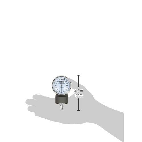 [Australia - AusPower] - Labtron Replacement Aneroid Manometer Gauge for Manual Blood Pressure Devices, White Faceplate + Black Housing, 2316 