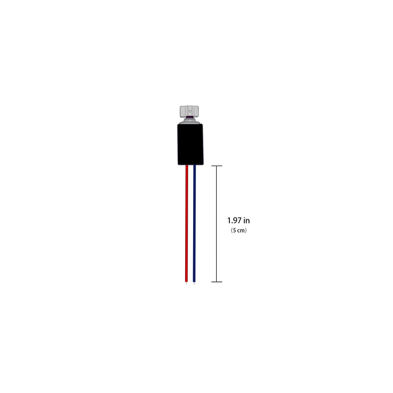 [Australia - AusPower] - 20Pcs DC 3V 3500RPM Pager Cell Phone Micro Vibration Motor 4mm x 8mm(Black) 