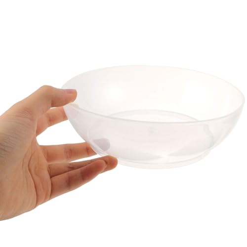 Pack of 2 Transparent Kitchen Scales 6.30 fl oz Plastic Weighing Bowl with Scale for Precise Measuring When Cooking, Baking and Food Preparation