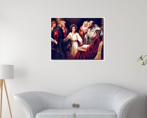 Impact Posters Gallery Wall Decor Young Christ with Elders Religion & Spirituality Art Print Poster (16x20)