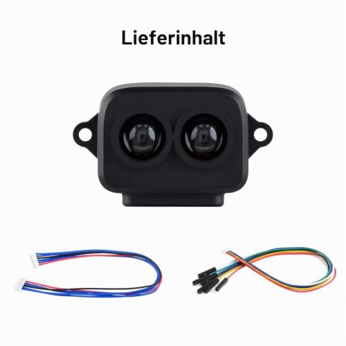 Waveshare TF-Luna Lidar Ranging Sensor, 8 m Ranging Distance, Low Power & Compact Size, Easy to Integrate, Mini Laser Ranging Module, TOF Ranging Principle, Different Models for Choosing