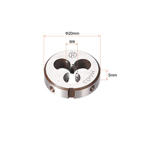 sourcing map M4 M4 x 0.5 Pitch Metric Right Hand Machine Thread Nozzle HSS (High Speed Steel)