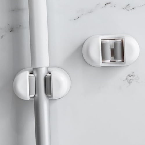 WUBAYI 4 Pack Heavy Duty Mop Broom Tool Wall Mount Wall Mount for Kitchen, Bathroom, Garage and Garden