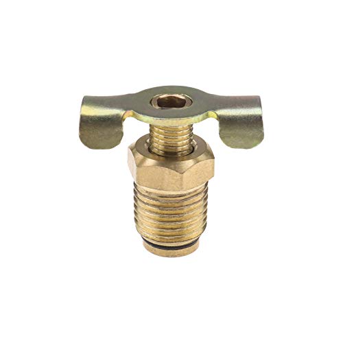 2Pcs Drain Cock for Hotdog Air Compressor Exhaust Bleed Rotating Control BSP Thread -Brass (1/4 BSP)