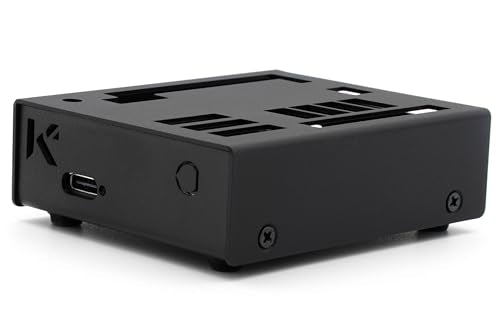 KKSB Case for Arduino UNO Q - Black Anodized Aluminum Housing