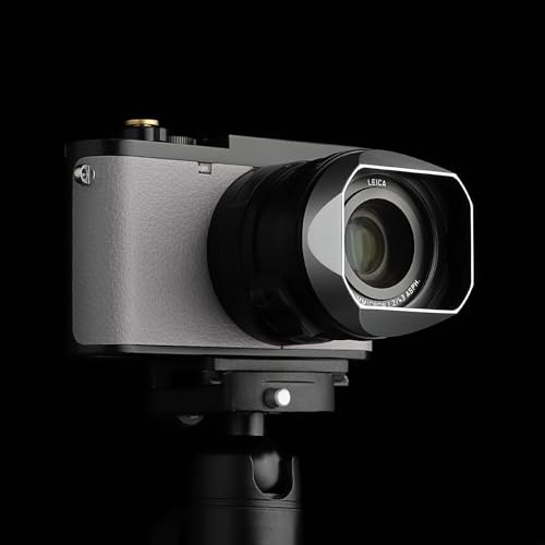 Haoge Metal Square Lens Hoods for Leica Q3-43 Q3 Camera Accessories Silver LH-LQ343W Sliver Square