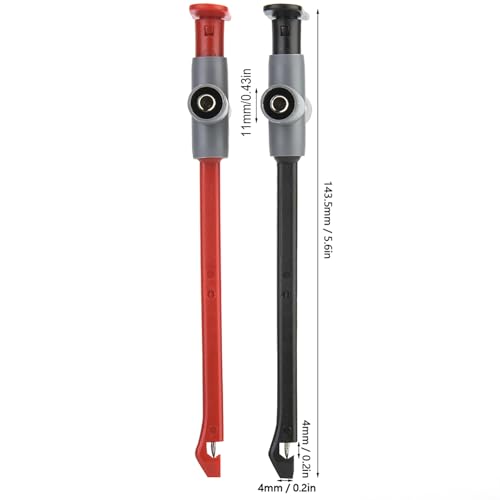 Multimeter cable, test probe, multimeter, breakdown probe, wire penetration probe | 4 mm puncture probe accessories test clip needle multimeter test leads car diagnostic repair tool test cable