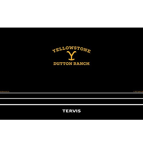 Tervis Traveler Yellowstone Dutton Ranch Triple Walled Insulated Tumbler Travel Cup Keeps Drinks Cold & Hot, 30oz, Stainless Steel Multicolor