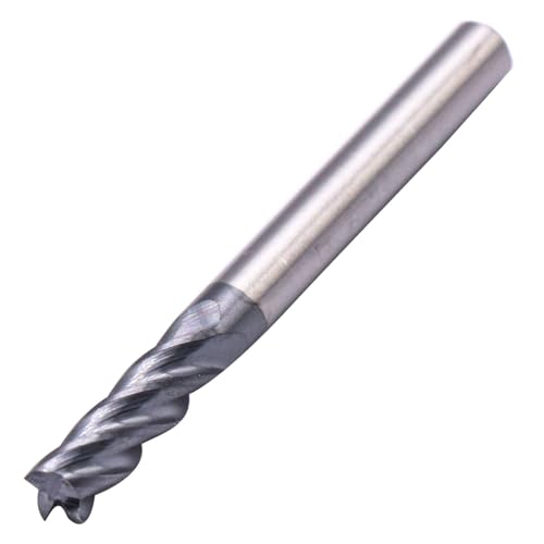 SEFHLI 4-flute solid carbide square nose end mill set, 5 pieces, 3/16-inch, AlTiN coated