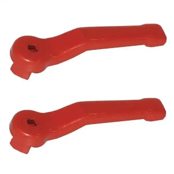 [Australia - AusPower] - cyclingcolors 2 x lever handle for ball valve, red lever, steel water tap, single lever handle, shut-off valve, ball drain valve, 3/8 inch 