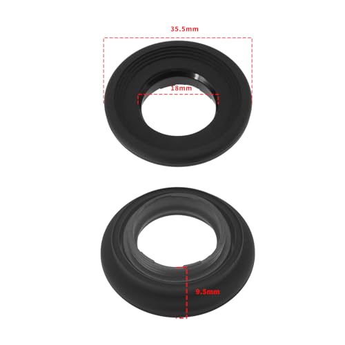 The Lord of the Tools 2PCS Rubber Camera Viewfinder Eyecup Camera Eyepiece Dust Protection Eyecup Compatible with Nikon DK-17 D6 D5 D4 D3 D700 D800 DF D2H D2X D2Xs D2Hs
