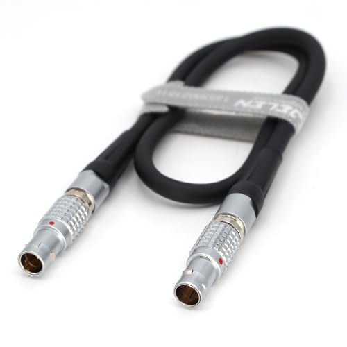 0B 2 Pin Male Power to Teradek Bon/Z CAM E2/SmallHD 703 and 503/Vaxis,ARRI Mini Alexa Power Cable (2pin Straight -Straight) 2pin Straight -Straight