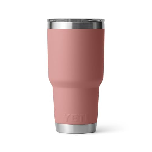 YETI Rambler 30 oz Tumbler Retired Colors, Stainless Steel, Vacuum Insulated with MagSlider Lid, Sandstone Pink