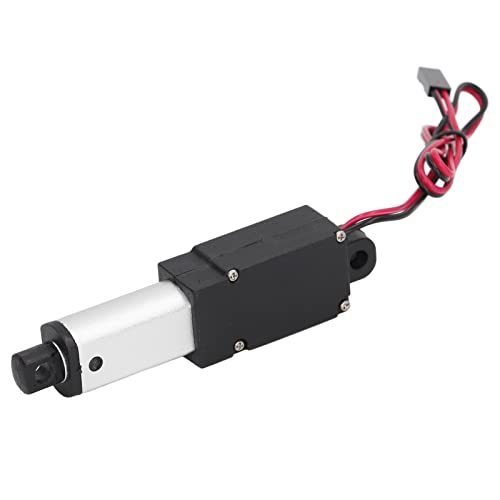 Mini Linear Actuator 21mm Stroke Electric Micro DC Motor Aluminum Alloy Compact Design with Mounting Brackets for DIY Automation Projects
