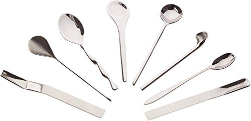 Alessi IL CAFFE'ALESSI Set of 4 Coffee Spoons, 4.3 x 13.5 x 17.5 cm, Silver
