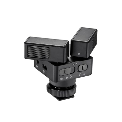 ZENIKO OC-D1 Stereo Dual Shotgun Mic Rotatable Microphone for Camera Phone