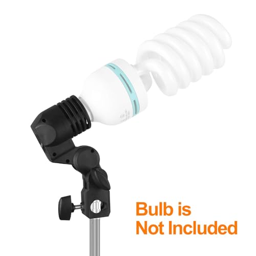 EMART E26 / E27 Light Bulb Socket Adapter with Photo Umbrella Lamp Holder