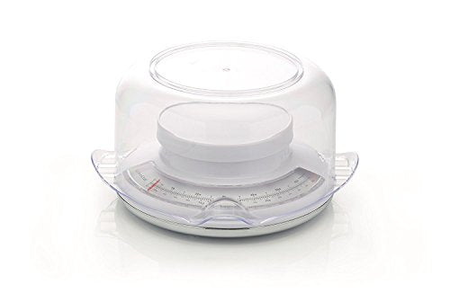 KitchenCraft Flat Mechanical Kitchen Scales with Large Bowl, 3 kg (6.5 lb) Capacity