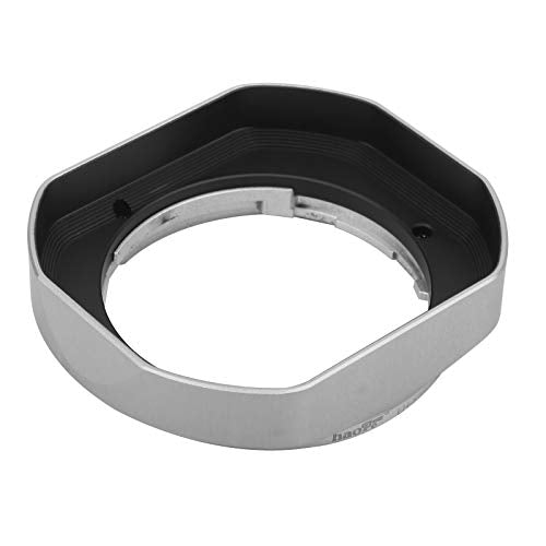 Metal Bayonet Lens Hood for Fujifilm XF 35mm F2 R WR FUJINON XF 23mm F2 R WR,XC 35mm F2,with Cap, Fuji 35mm F2 Lens Hood, Fuji 23mm F2 Lens Hood, 35mm F2 Hood, 23mm/F2 Hood, Replaces LH-XF35-2 Hood Silver