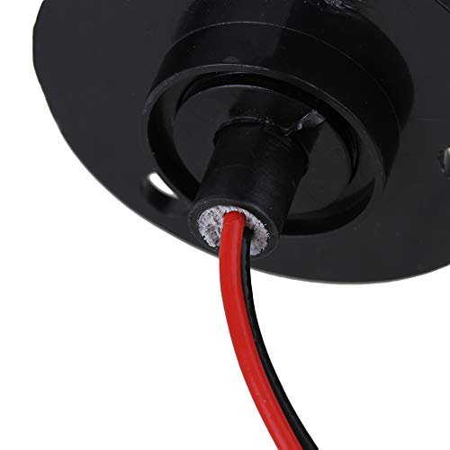 43.9 mm Black 2 Wire 500 RPM AC/DC 240 V 10 A Metal Platic Hattype Capsule for Electronic Devices