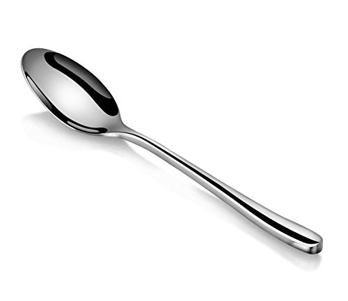Artaste Rain II Forged 18/10 Stainless Steel Teaspoon Set of 12, Silver, 7-Inch