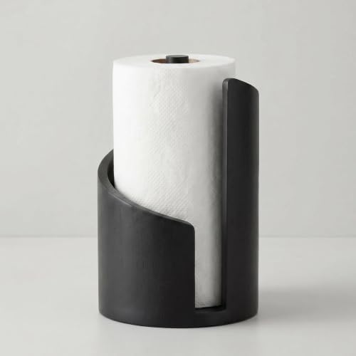 Black Paper Towel Holder, Countertop Paper Towel Holder Wooden