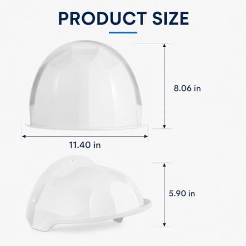 HOMSFOU White Outdoor Camera Protector Cover 11.41X8.07X5.90 Inches White 1pcs