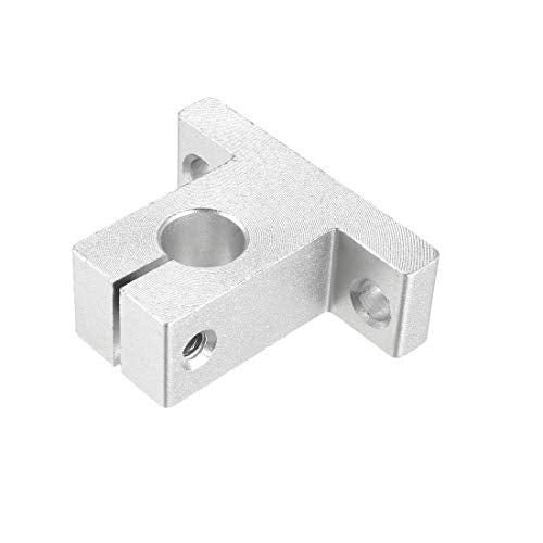 sourcing map 4PCS SK12 Aluminum Linear Motion Rail Clamping Rod Rail Guide Support for 12mm Diameter Shaft