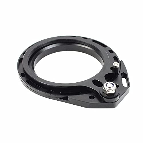 M67 Thread 67mm Red Swing Macro Lens Flip Adapter Mount Clamp Diving Filter for DSLR Underwater Waterproof Housings Case (Black) Black