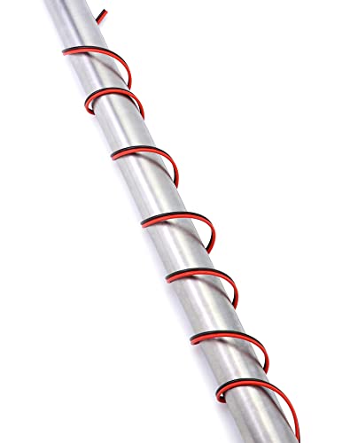 QWORK 10 Meters 22AWG Electric Wire, 2 Core Black/Red Electric Wire, Extension Cable, for LED Strip and Electronic Wiring 22AWG 10m Red-and-black