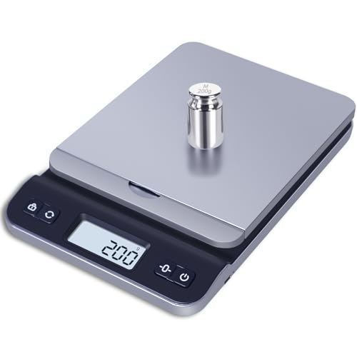 QP Calibration Weights, 200 Gram OIML Class M1 High Precision Scale Weights, Stainless Steel Gram Weights, Chrome Finish, Scale Calibration Weights for Digital Scale, Kitchen Scale, Pocket Scale 200g