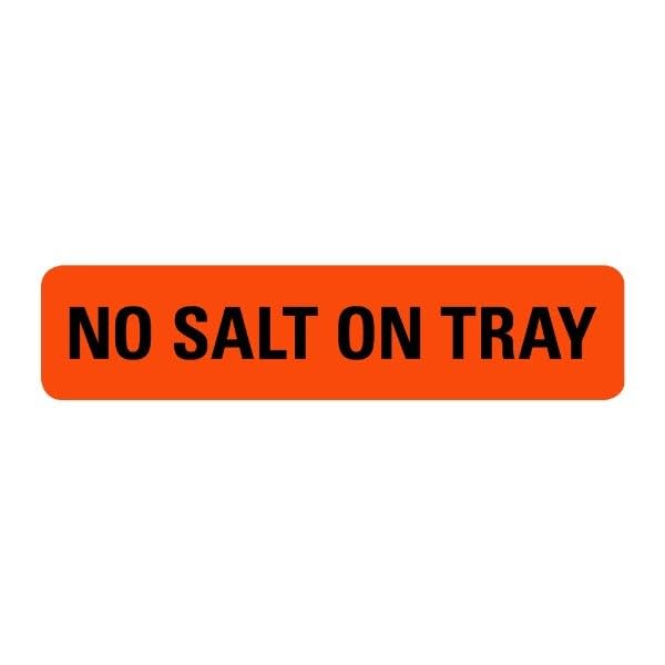 LabelValue.com | No Salt On Tray Food Service Medical Labels LV-MFSL50