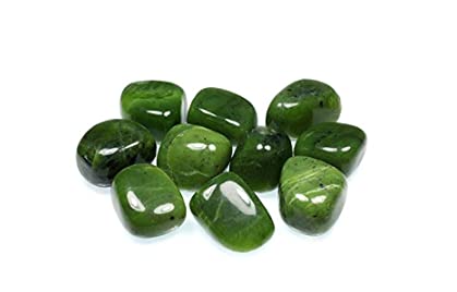 Pachamama Essentials Green Jade Tumbled - Healing Stone - Crystal Healing 20-25mm (5) 5