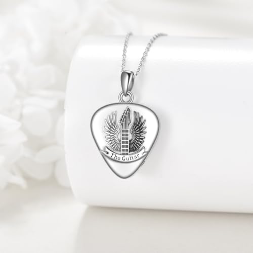POPLYKE Urn Necklaces for Ashes Sterling Silver Cremation Urn Necklaces Memorial Keepsake With Filling Tool Angle Wing