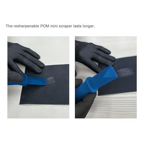 kauplus POM plastic scraper set with two multitool scrapers for precise surface cleaning and removal