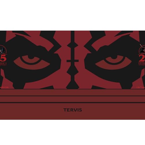 Tervis Traveler Star Wars - Darth Maul Phantom Menace 25th Anniversary Triple Walled Insulated Tumbler Travel Cup Keeps Drinks Cold & Hot, 20oz, Stainless Steel Multicolor