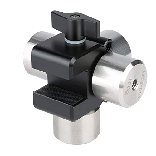NICEYRIG Gimbal Counterweight Clamp Kit with 3.5 OZ 1 Unit Counter Weight for DJI RS 4 3 Pro, RS2, RSC2, Ronin S SC, Zhiyun Weebill Lab/Crane Series - 324
