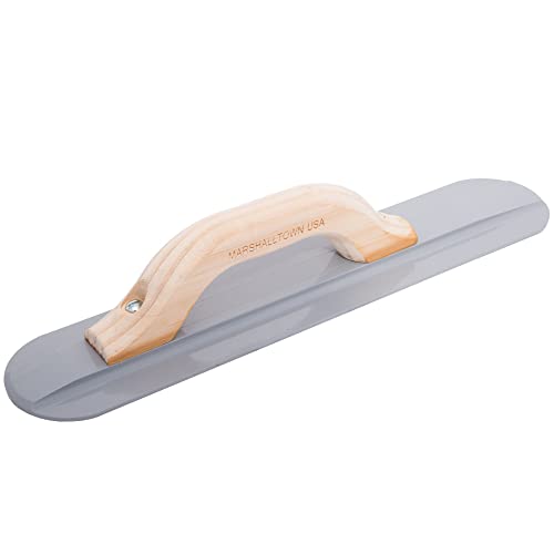 MARSHALLTOWN 12-inch round end magnesium hand float for concrete finishing, assembled in the USA