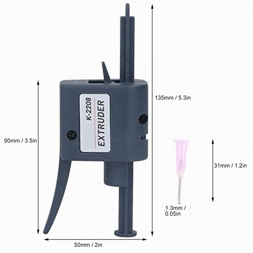 K2208 Soldering Paste Extruder Solder Paste Dispenser Solder Flux Dispenser Nozzles Portable Solder Flux Glue Dispenser with 1.3 mm